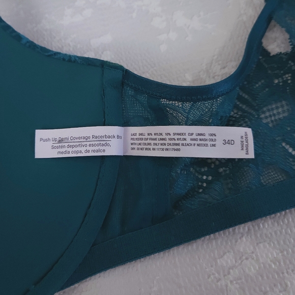 AUDEN Push-Up Demi Coverage Racerback Bra 34D - Picture 7 of 7